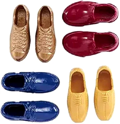 Barbie Ken Zapatos Multi-Pack Tenis Oxford y Más Accesorios 4 Pares Totalmente Nuevos Foto 1 de 3