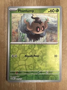 POKEMON Card - Phantump 011/197 - Reverse Holo - Obsidian Flames - NM - Picture 1 of 2