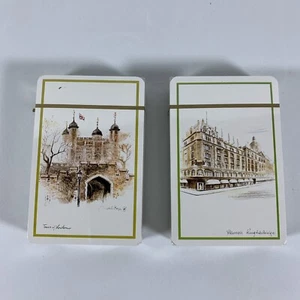 Vintage Harrods Knightsbridge & Tower of London Spielkarten, 2 Piatnik Decks - Bild 1 von 6