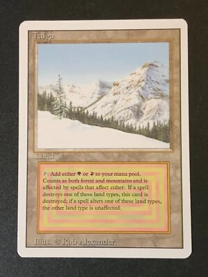 Dual Land TAIGA Revised 1994 Magic the Gathering 🗻🌲 MtG Rare Never Played NM+ - Image 1 of 2