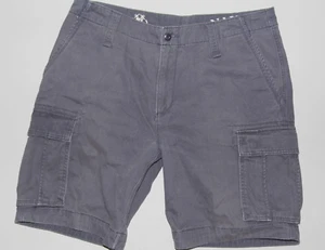 Herren Nautica grau 100 % Baumwolle Freizeit Cargo Shorts Größe 34 x 9,5 - Bild 1 von 6