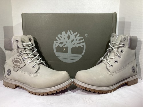 Stivali impermeabili Timberland da donna taglia 7 5 EU 38 5 grigi premium 6" pollici AJ 451