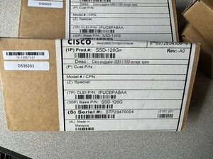 Cisco SSD-120G V01 74-120673-01 120GB USB Solid State Drive IPUCBPABAA - Picture 1 of 1