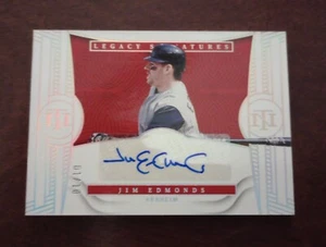  2023 Panini National Treasures Legacy Jim Edmonds Signature 01/10 #LS-JE MINT+ - Bild 1 von 10