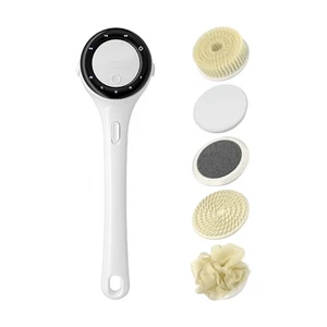 Electric Body Scrubber for Shower - Rechargeable Waterproof Exfoliating Brush - Picture 1 of 9