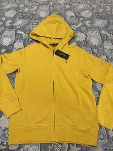 Polo Ralph Lauren Sudadera con Capucha Cremallera Completa Amarillo Niñas Talla 16 XL NUEVO CON ETIQUETAS - Imagen 1 de 11