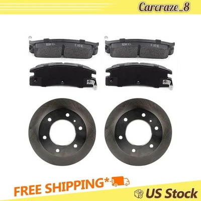 Kit de pastilhas e rotores de freio traseiros para Isuzu Trooper 2.6L 1988-1991 - Imagem 1 de 4