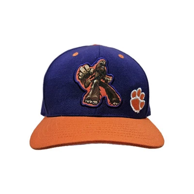 Top Of The World Clemson Tigers Snapback Baseball Cap Star Wars Chewbacca Logo - Image 1 of 4