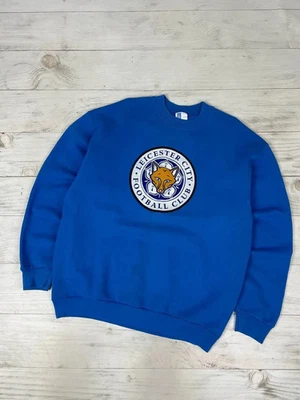 Sudadera De Colección FOX Leicester City Años 90 Entrenamiento Fútbol Hombres Talla L Azul Foto 1 de 4