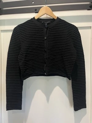 🇮🇹 Gucci Cardigan Ribbed - Black - Women’s Size Medium - Image 1 of 4