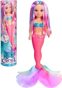 Nancy Coral, bambola sirena, con lunghi capelli multicolore, per bambine Famosa - Foto 1 di 4