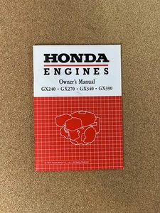 Honda GX240 GX270 GX340 GX390 Engine Owner's Operator's Manual 31ZH9613 1997 - Picture 1 of 5