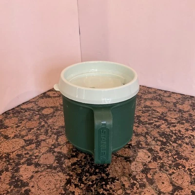 Taza de viaje aislada de colección Aladdin Stanley 12 OZ verde con tapa no. S12 USA Foto 1 de 4