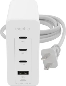 Mophie 3 Pc. Speedport 120 Travel Charging Bundle - White B0BC2C3P15 - Picture 1 of 6