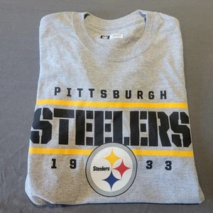(S) NFL Team Apparel Pittsburgh Steelers Grey New Without Tags - Picture 1 of 7