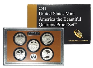 2011-Estados Unidos Juego de prueba Clad America The Beautiful Quarters - Imagen 1 de 2