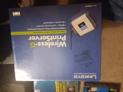 NEW Cisco Linksys WPSM54G Wireless-G Print Server - Image 1 of 2