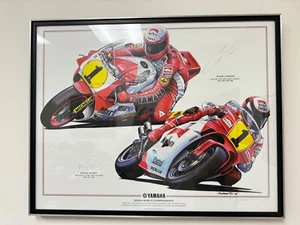 Wayne Rainey Eddie Lawson "Seven World Championships" Limited Print Signed Rare - Bild 1 von 5