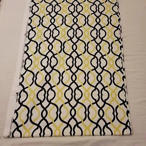 Waverly Stoff "Make Waves" 4,8 Yards lang x 56" breit - limettengrün-schwarz - stabil - Bild 1 von 8