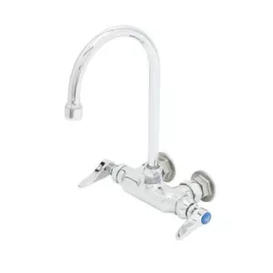 T&S B-0345, Wall Mounted Faucet, 4 OC with goosneck spout. - Picture 1 of 4