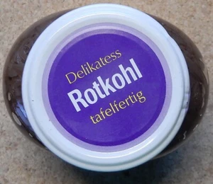 Glas mit Delikatess Rotkohl tafelfertig von Firma TITZ aus Paderborn, ungeöffnet - Bild 1 von 4