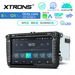 4G WiFi Android 14 8-Core 128GB Car Play GPS Stereo DVD Radio For VW Jetta Golf - Picture 1 of 21