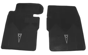 1961-63 PONTIAC TEMPEST FRONT MATS PAIR BLACK - Picture 1 of 1