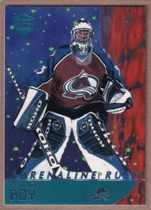 1998-99 Pacific Dynagon Ice Adrenaline Rush Ice Blue #5 Patrick Roy SSP/10*