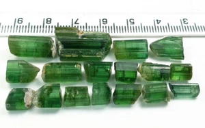 59 Cts Beautiful Green Color Tourmaline Rough Grade Good Quality Lot from Afghan - Picture 1 of 6