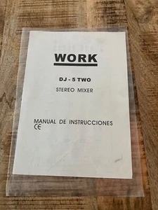 WORK DJ-5 TWO User Manual - Bild 1 von 3
