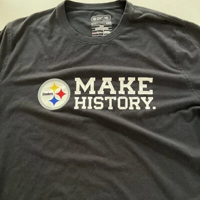 steelers men Under Armour t-shirt L Make History NFL Combine Authentic - Image 1 of 4