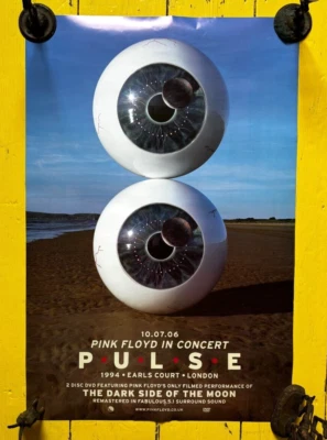 2019 PINK FLOYD 'PULSE' DVD Large Retail Poster - 1994/Earls Court/DSOTM/As New - Image 1 of 4