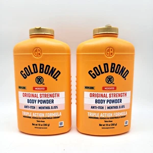 Gold Bond Medicated Original Strength Talk-Free Body Powder [2 x 10 oz] - Bild 1 von 4