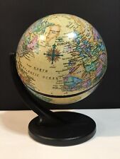 Replogle 🌎 Globes Mini Desk Decor Globe 6”Tall Dual Direction Spins Vtg 2001