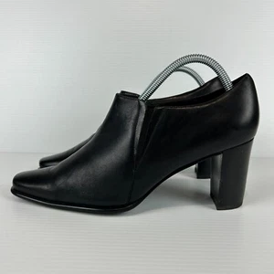 Sandler Buckley Ankle Boots Women's Size 10.5B Black Block Heel Business Corpora - Picture 1 of 17