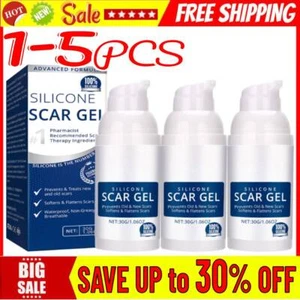 1-5x Advanced Silicone Scar Gel Stretch Mark Removal Cream Surgery Scar SkinCare - Bild 1 von 13