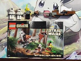 LEGO Star Wars 1999 Endor Speeder Bike, Luke, 2x Scouts - set 7128 Minifigures!