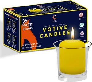 Velas votivas con aroma a citronela - Picture 1 of 12