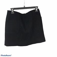 Vintage J. Crew Lined 100% Wool Mini Skirt w/ Pockets, Brown, Size 4 