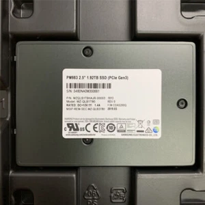 New Samsung PM983 1.92TB 2.5" SSD NVMe U.2 PCIe MZQLB1T9HAJR-00007 MZ-QLB1T90 - Picture 1 of 3