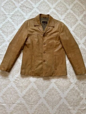 LEONARDO Mens Genuine Leather Jacket 48 - Image 1 of 4