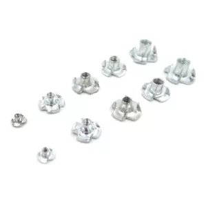 10x M2 M3 M4 M5 M6 Tuerca de cuatro garras tuerca antideslizante tuerca en T punta ciega para modelo hágalo usted mismo - Imagen 1 de 6
