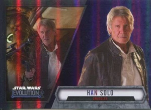 Star Wars Evolution 2016 Purple Parallel Card #45 Han Solo - Smuggler - Picture 1 of 1