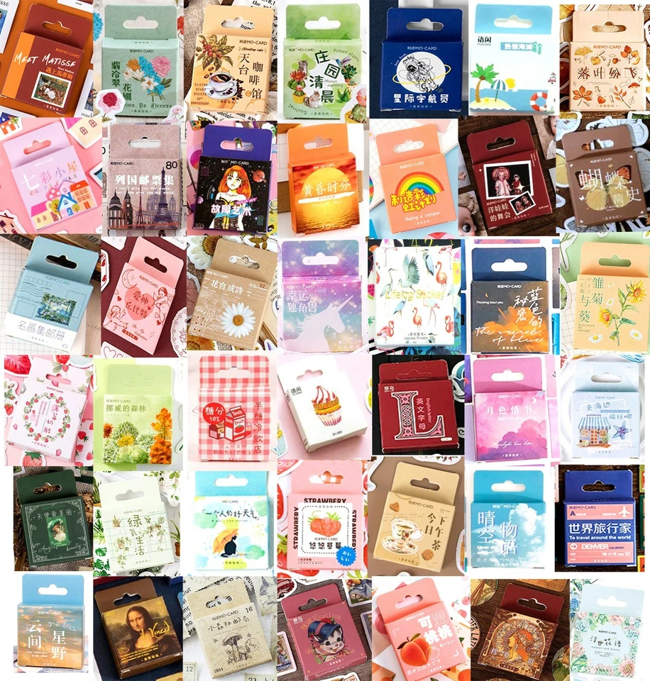 Craft Stickers 150 Designs Boxed Scrapbooking Journal Planner Cards Stationery