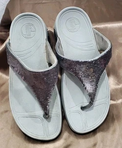 FitFlop Pailletten Electra klassische Flip-Flops Sandale Größe Damengröße 7 - Bild 1 von 5