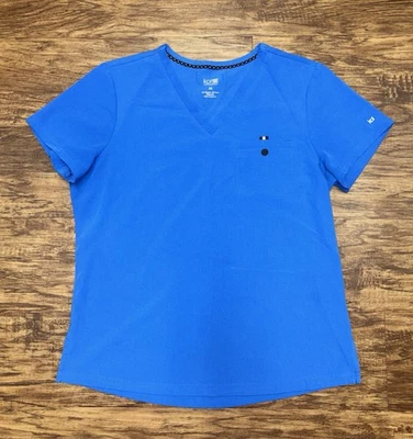 Blusa Koi Scrub Tamanho Médio Feminina Azul Usada  - Imagem 1 de 4