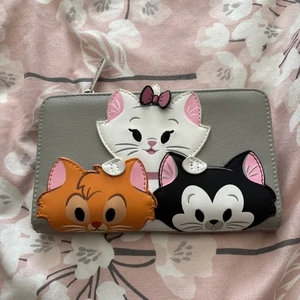 Rare Loungefly Disney Parks Cats Marie Figaro Oliver Wallet - Picture 1 of 12