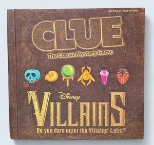 Disney Villains Clue Mystery Board Game Complete Ursula Jafar Hades - Picture 1 of 6