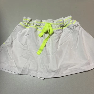 Fila Sport Blanco/Amarillo Mujer Tenis Skort Talla XL Foto 1 de 4