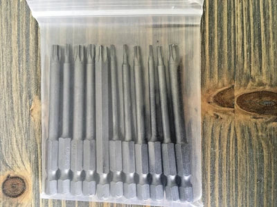 11-Piece 75mmMagnetic Torx Head Screwdriver Bit Set - S2 Steel - Image 1 of 4